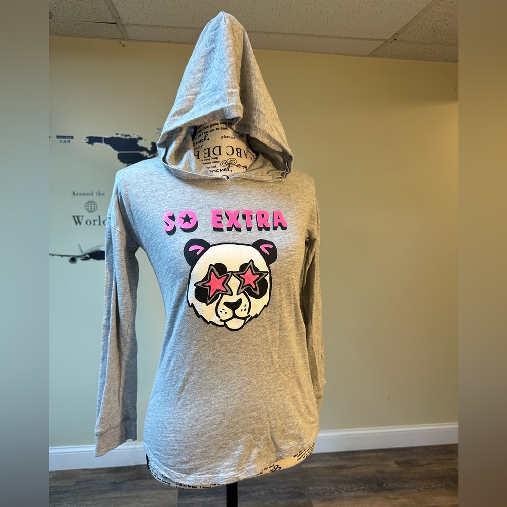 Oshkosh Long Sleeve Shirt Hoodie Girls Size 12 Gray